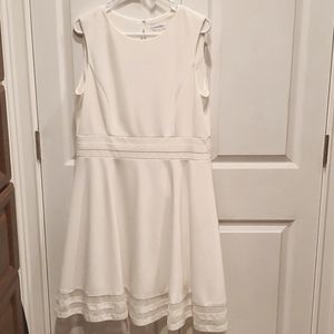 Calvin Klein Sleeveless White Dress